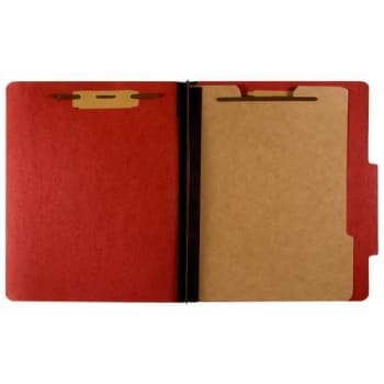 Image for Skilcraft Classification Folder, 1 Divider, Letter Size, Earth Red from HD Supply