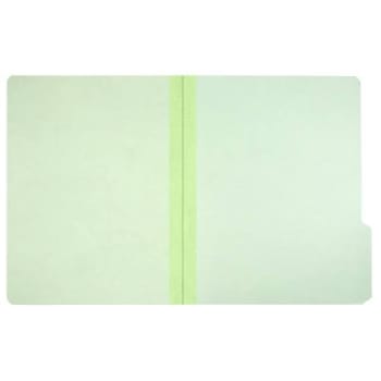 Image for Skilcraft Pressboard File Folders, 1/3-Cut Tabs, Letter, Light Green, Pack Of 100 from HD Supply