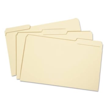 Image for Skilcraft Manila File Folder, 1/3-Cut Tabs, Legal Size, Pack Of 100 from HD Supply