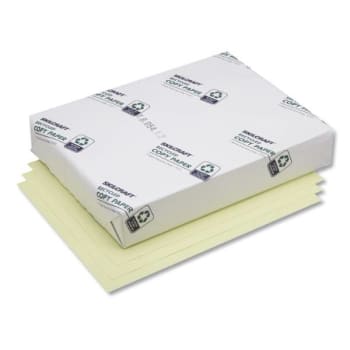 Image for Skilcraft Bond Paper, 92 Bright, 20lb, 8.5 X 11, Yellow, 500 Sheets/Ream (5,000-Pack) from HD Supply