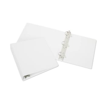 Image for Skilcraft Slant D-Ring View Binder, 3 Rings, 1 Capacity, 11 X 8.5, White from HD Supply
