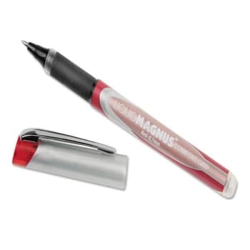 Image for Skilcraft Liquid Magnus Stick Roller Ball Pen, 0.7mm, Red Ink, Package Of 4 from HD Supply