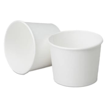 Skilcraft Squat Disposable Paper Cups, White, 12 Oz, Pack Of 1,200
