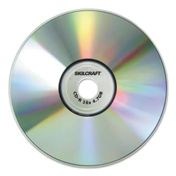 Skilcraft Cd-R Recordable Disc, 700mb/80min, 52x, Spindle, Package Of 100