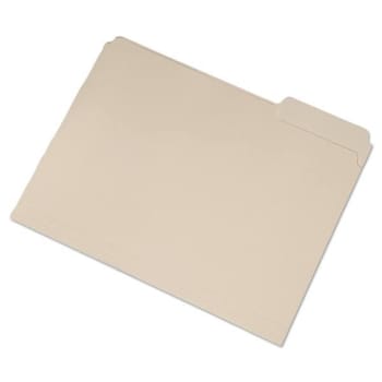 Image for Skilcraft Single Tab File Folders, 1/3-Cut, Right, Letter, Manila, Pack Of 100 from HD Supply