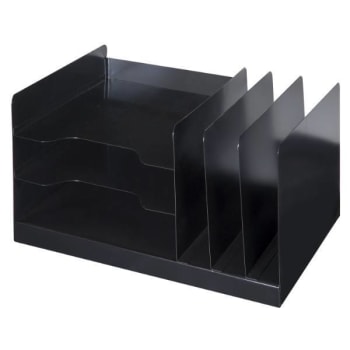 Image for SKILCRAFT Combination Desk File, 6, Letter Files, 14 X 7.75 X 11, Black from HD Supply