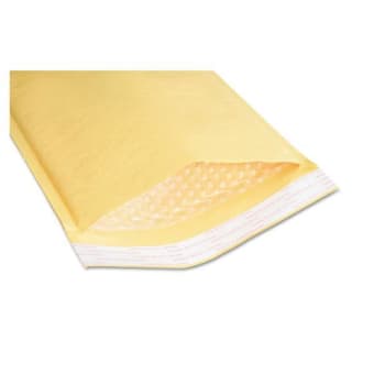 Skilcraft Sealed Air Jiffylite Cushioned Mailer, Bubble, Golden, Package Of 80