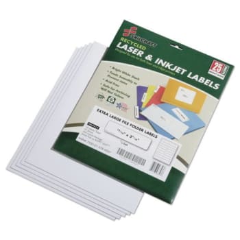 Image for SKILCRAFT Recycled Laser & Inkjet Labels, 0.94 X 3.44, White, 25 Sheets Per Package, Pack Of 18 from HD Supply