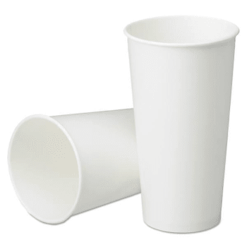 Image for Skilcraft Disposable Paper Cups For Cold Beverages, White, 21 Oz, Pack Of 1,000 from HD Supply