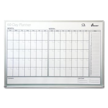 Image for Skilcraft Quartet Dry Erase 60-Day Planner, Dry Erase, 24 X 36 from HD Supply