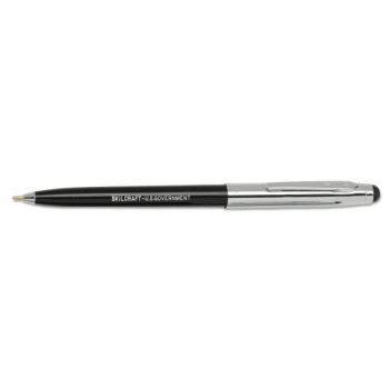 Image for Skilcraft Combo Retractable Ballpoint Pen/stylus, Black Ink, Black/silver Barrel from HD Supply