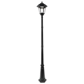Image for Gama Sonic® Windsor Bulb Solar Lamp Post, 96 Inch, 150 Lumens - Black Finish from HD Supply