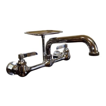 Image for Jones Stephens 12 Wall Mount Sink Faucet With Tubular Spout from HD Supply