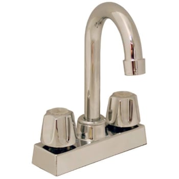 Image for Jones Stephens Chrome Plated Laundry Tray Faucet With Gooseneck Spout from HD Supply