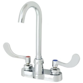 Zurn Aquaspec® Gooseneck Faucet, 4 Centerset, 3-1/2 Spout, 0.5 Gpm