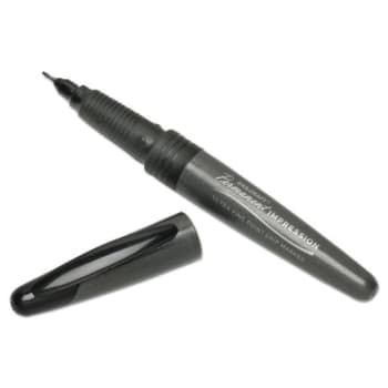 SKILCRAFT Permanent Impression Marker, Extra-Fine Needle, Black, Package Of 12