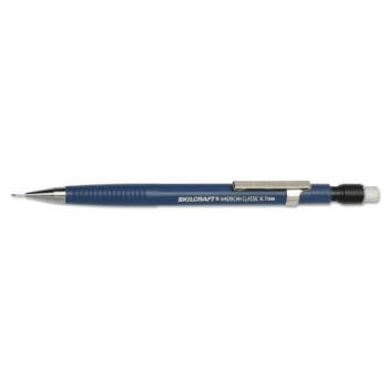 Image for Skilcraft American Mech Pencil, 0.7mm, Hb #2.5, Black Ld, Blue, Package Of 12 from HD Supply