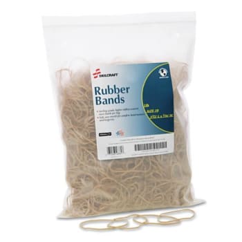 Image for SKILCRAFT Rubber Bands, Size 19, 0.03 Gauge, Beige, 1 Lb Box, Package Of 1700 from HD Supply