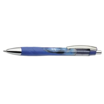 Skilcraft Vista Retract Gel Pen, 0.7mm, Blue Ink, Blue Barrel, Package Of 12