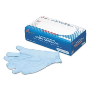 Skilcraft Nitrile General Purpose Gloves, Blue, Large, 9.5, Package Of 100