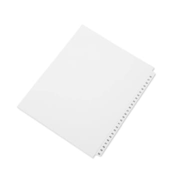 Image for Skilcraft Table Of Contents Indexes, 26-Tab, 26 To 50, 14 X 8.5, White, 1 Set from HD Supply
