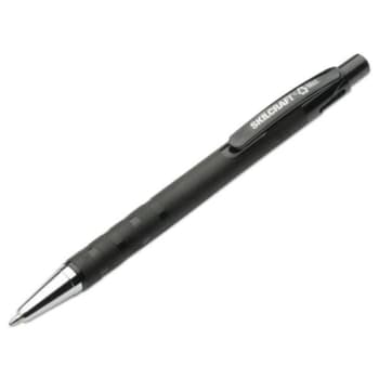 Image for Skilcraft Rubberized Retract Ballpoint Pen, 1mm, Black Ink/barrel, Package Of 12 from HD Supply