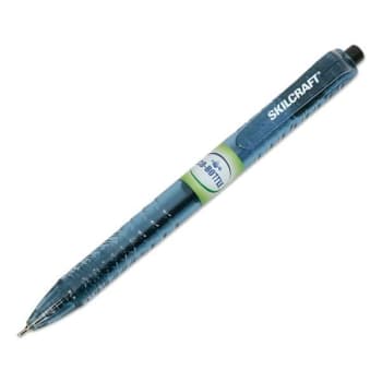 Image for Skilcraft Recycled Ballpoint Pens, .7, Black Ink, Clear Barrel, Package Of 12 from HD Supply