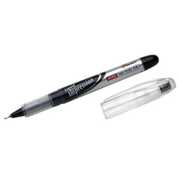 Image for Skilcraft Liquid Impression Porous Point Pen, 0.4mm, Black Ink, Package Of 12 from HD Supply