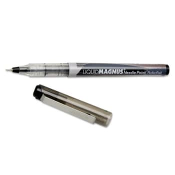 Skilcraft 0.5 mm Liquid Magnus Stick Roller Ball Pen (Black Ink) (12-Pack)