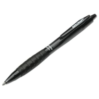 Skilcraft 1 Mm Vista Ballpoint Pen W/ Smoke Barrel (Black Ink) (12-Pack)