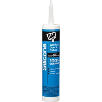 Image for DAP 9.8 Oz 100% Window and Door Silicone Rubber Sealant (Clear) (12-Count) from HD Supply
