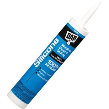 Image for Dap 9.8 Oz Window And Door 100% Silicone Rubber Sealant White Case Of 12 from HD Supply