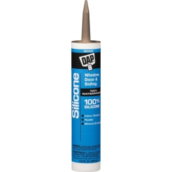 Image for DAP 9.8 Oz Window and Door 100% Silicone Rubber Sealant (Bronze) (12-Count) from HD Supply