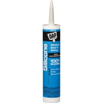 DAP 9.8 Oz Window and Door 100% Silicone Rubber Sealant (Almond) (12-Count)