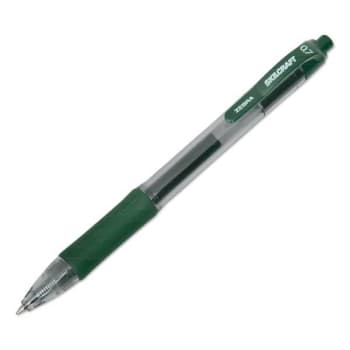 Image for Skilcraft Zebra Retract Gel Pen, 0.7 Mm, Green Ink, Clear Barrel, Package Of 12 from HD Supply