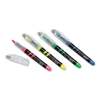 Image for Skilcraft Go-Brite Liquid Highlighters, Chisel, Assorted Colors, Package Of 4 from HD Supply