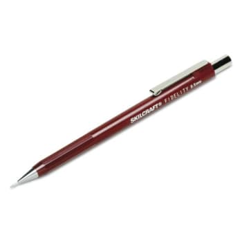 Image for SKILCRAFT .5 mm Fidelity Push Mechanical Pencil w/ Burgundy Barrel from HD Supply