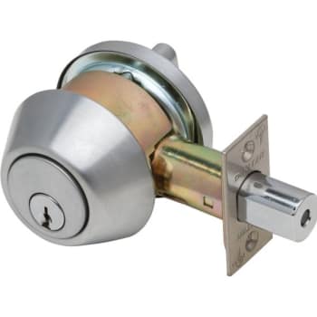 Image for Dexter Db1000 Single Cylinder Deadbolt 6-pin Cylinder Satin Chrome from HD Supply