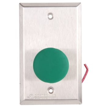Dortronics 5210 Exit Release Green 1-9/16 Inch Push Button