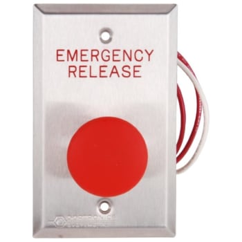 Image for Dortronics 5210 Exit Release Red Emergency Release 1-9/16 Inch Push Button from HD Supply