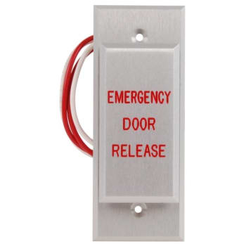 Image for Dortronics 5286 Narrow Push Plate Switch Control Emergency Door Release Black from HD Supply