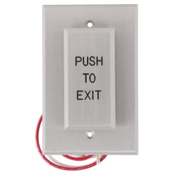 Dortronics 5286 Push Plate Switch Control Push To Exit Red
