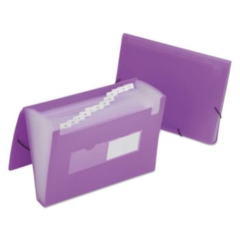 Skilcraft Expand Folders & Storage Boxes, Letter, Purple, Case Of 12