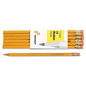 Image for Skilcraft Woodcase Pencil, Hb #2, Black Lead, Yellow Barrel, Package Of 12 from HD Supply