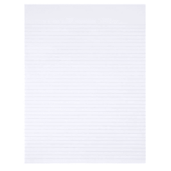 Image for Skilcraft Writing Pad, Narrow Rule, 8.5 X 11, White, 100 Sheets, Package Of 12 from HD Supply