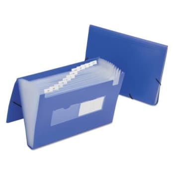 Image for SKILCRAFT Expand Folders & Storage Boxes, 1.25, Letter, Blue, Package Of 12 from HD Supply