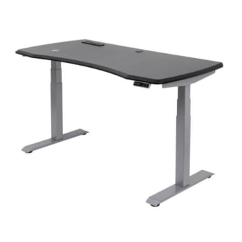 Image for Workpro® Electric Height-Adjustable Standing Desk, Wireless Charging, Black from HD Supply
