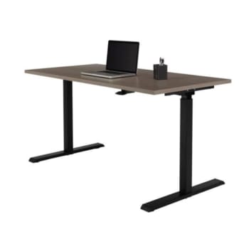Image for Realspace® Magellan Pneumatic Height-Adjustable Standing Desk, Gray from HD Supply