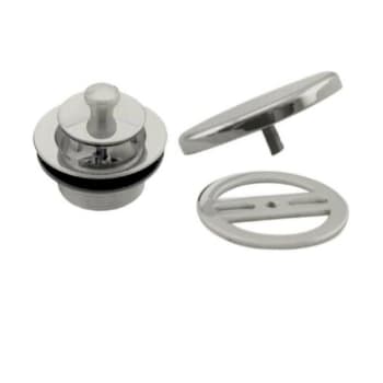 Image for Westbrass Twist And Close Universal Tub Trim, Floating Faceplate, Satin Nickel from HD Supply
