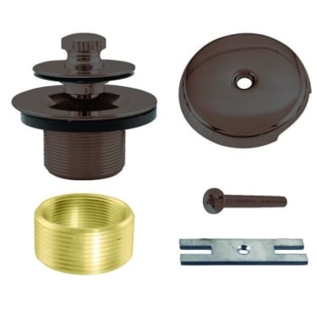 Image for Westbrass Twist And Close Universal Tub Trim One-Hole Faceplate, Rubbed Bronze from HD Supply